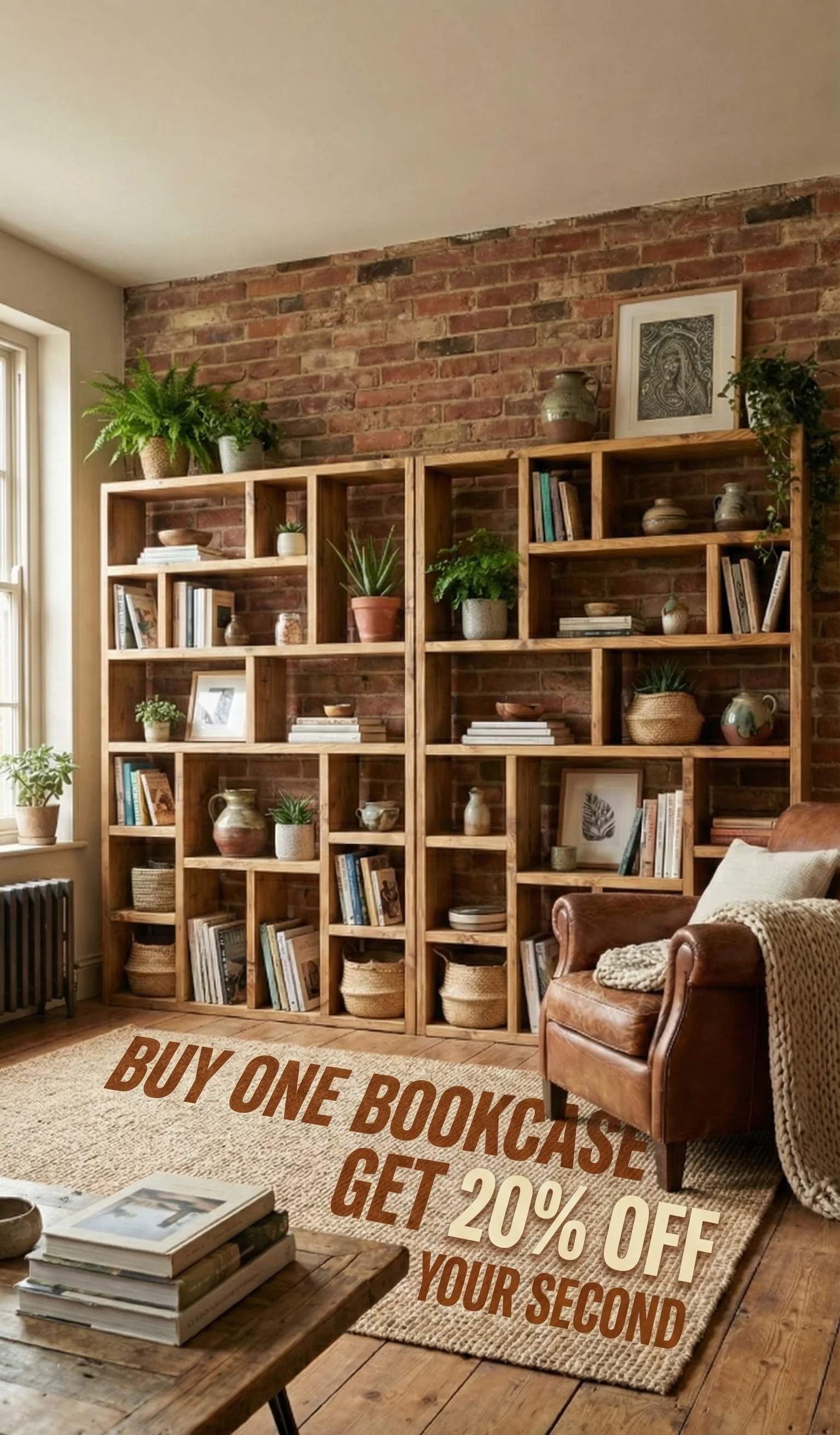Bookcases (No drawers - 22cm deep)